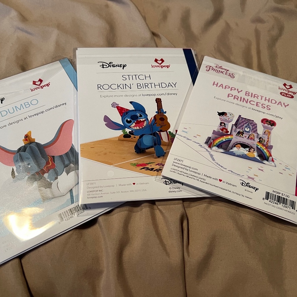 New LovePop Disney Greeting Cards